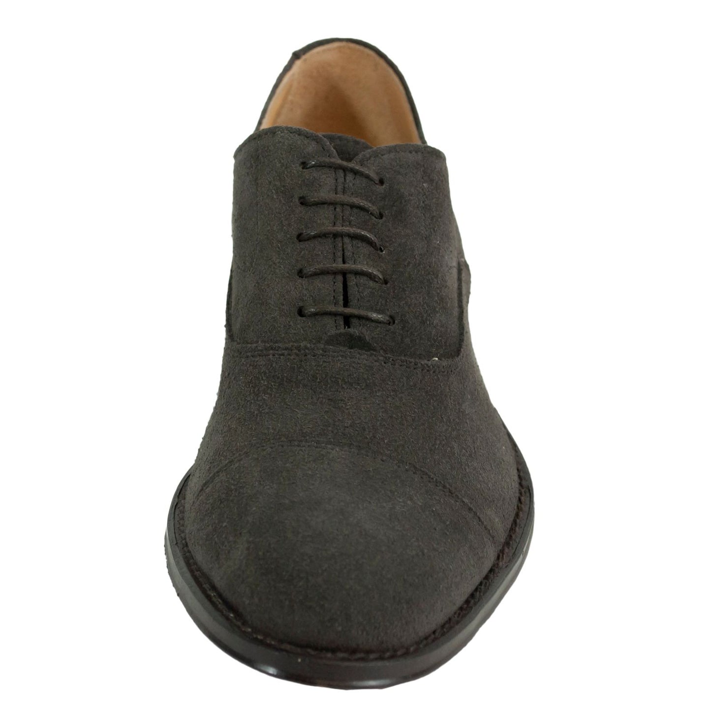 Elegant Dark Brown Suede Formal Shoes