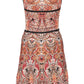 Chic Orange Short Dress with Wide Shoulders
