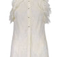 Chic Sleeveless White Lace Shirt