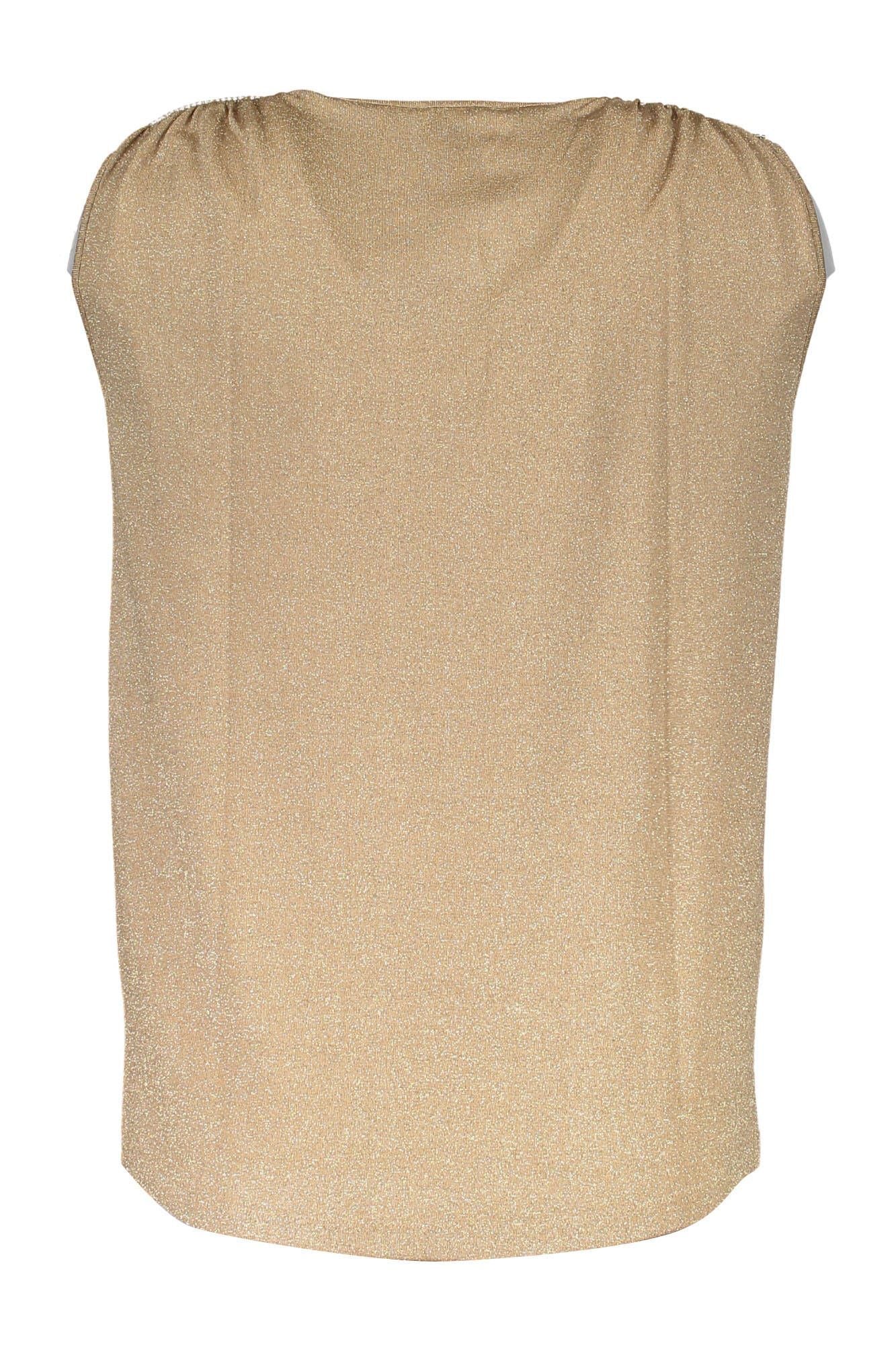 Chic Gold Wide Shoulder Tank Top