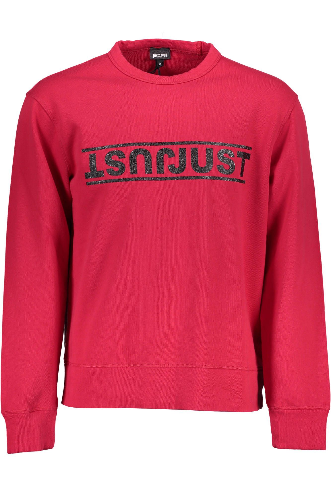 Red Printed Round Neck Sweatshirt