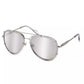 Elegant Silver Teardrop Sunglasses