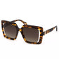 Chic Square Frame Sunglasses in Brown