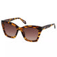 Chic Square Frame Sunglasses with Brown Lens