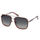 Elegant Square Metal Frame Sunglasses