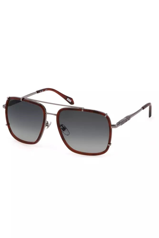 Elegant Square Frame Metal Sunglasses