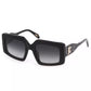 Chic Square Frame Smoke Lens Sunglasses