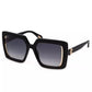 Chic Square Frame Smoke Lens Sunglasses
