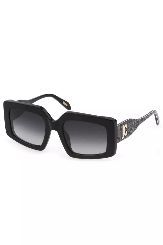 Chic Square Frame Smoke Lens Sunglasses