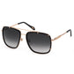 Sleek Metal Frame Square Lens Shades