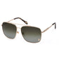 Elegant Square Metal Frame Sunglasses