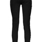 Elegant Black Cotton Blend Trousers