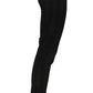Elegant Black Cotton Blend Trousers