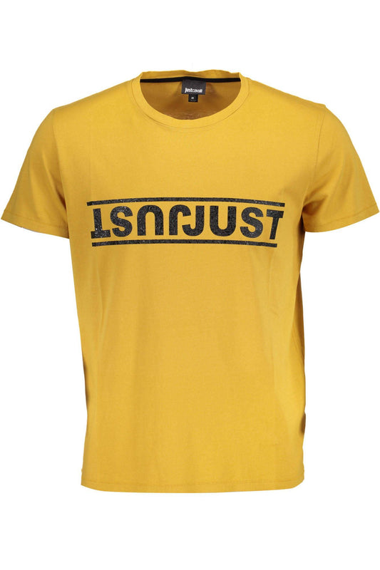 Sunny Yellow Printed Logo Tee