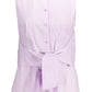 Elegant Sleeveless Pink Shirt with Italian Collar