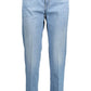 Elegant Light Blue Slim-Fit Jeans