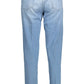 Elegant Light Blue Slim-Fit Jeans