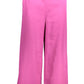 Chic Pink Trousers with Elastic Waistband