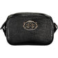 Sleek Black Shoulder Bag with Contrasting Details