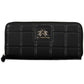 Sleek Black Polyurethane Wallet