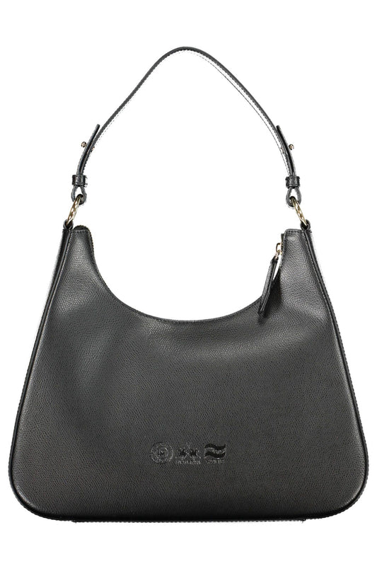 Elegant Black Leather Shoulder Bag