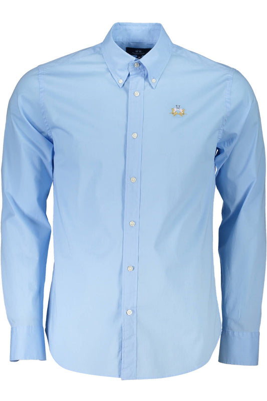 Elegant Light Blue Slim Fit Shirt