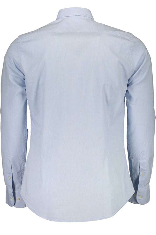 Elegant Light Blue Slim Fit Shirt