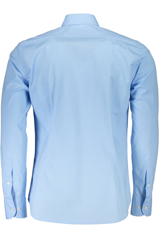 Elegant Light Blue Slim Fit Shirt