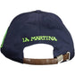Elegant Blue Visor Cap with Embroidered Detail