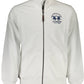 Elegant White Long-Sleeved Zippered Sweatshirt