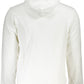 Luxurious Hooded White Sweatshirt with Logo