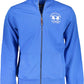 Sleek Blue Cotton Sweatshirt With Classic Embroidery