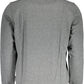 Elegant Gray Zip Sweatshirt with Embroidery