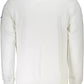 Chic White Crew Neck Embroidered Sweatshirt