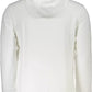 Elegant White Hooded Sweatshirt with Embroidery