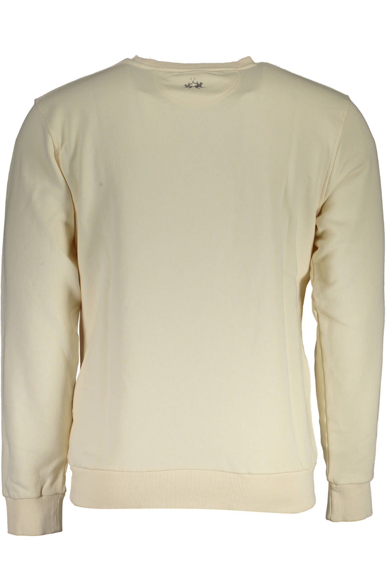 Elegant White Cotton Sweatshirt with Logo