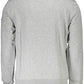 Chic Gray Crew Neck Embroidered Sweatshirt