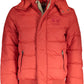 Orange Polyamide Jacket with Detachable Hood