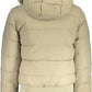Elegant Beige Long Sleeve Jacket with Detachable Hood