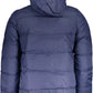 Elegant Detachable Hood Jacket in Blue