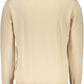 Beige Round Neck Embroidered Sweater