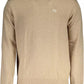 Elegant Beige Wool-Blend Sweater for Men