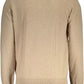 Elegant Beige Wool-Blend Sweater for Men
