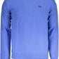 Chic Blue Wool-Blend Embroidered Sweater