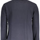 Elegant Turtleneck Wool Sweater in Blue