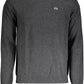 Elegant Gray Wool-Blend Sweater