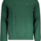 Chic Green Wool Sweater with Embroidered Logo