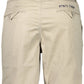Chic Beige Bermuda Shorts - Slim Fit & Embroidery