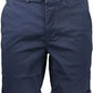 Chic Slim Fit Bermuda Shorts in Blue
