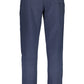 Chic Blue Sports Trousers with Logo Detail